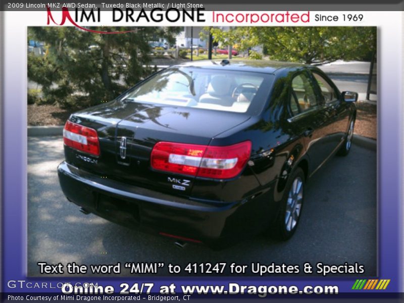 Tuxedo Black Metallic / Light Stone 2009 Lincoln MKZ AWD Sedan