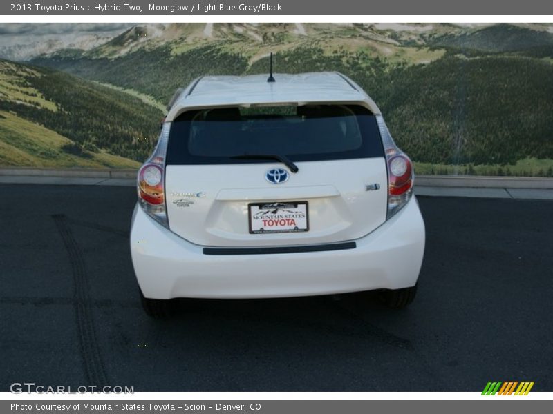 Moonglow / Light Blue Gray/Black 2013 Toyota Prius c Hybrid Two