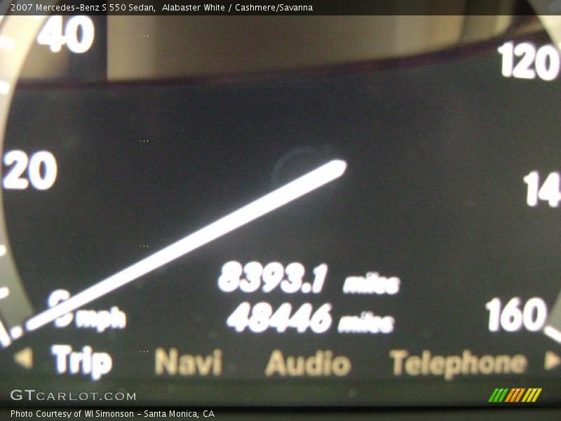 Alabaster White / Cashmere/Savanna 2007 Mercedes-Benz S 550 Sedan