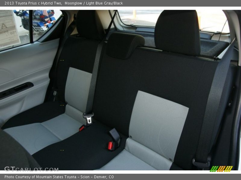 Moonglow / Light Blue Gray/Black 2013 Toyota Prius c Hybrid Two