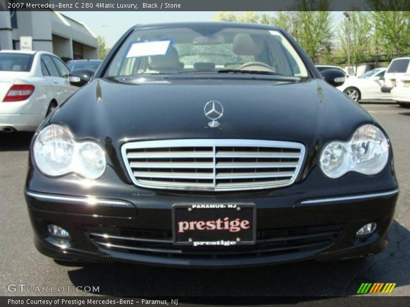 Black / Stone 2007 Mercedes-Benz C 280 4Matic Luxury
