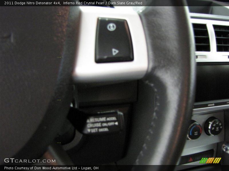 Inferno Red Crystal Pearl / Dark Slate Gray/Red 2011 Dodge Nitro Detonator 4x4