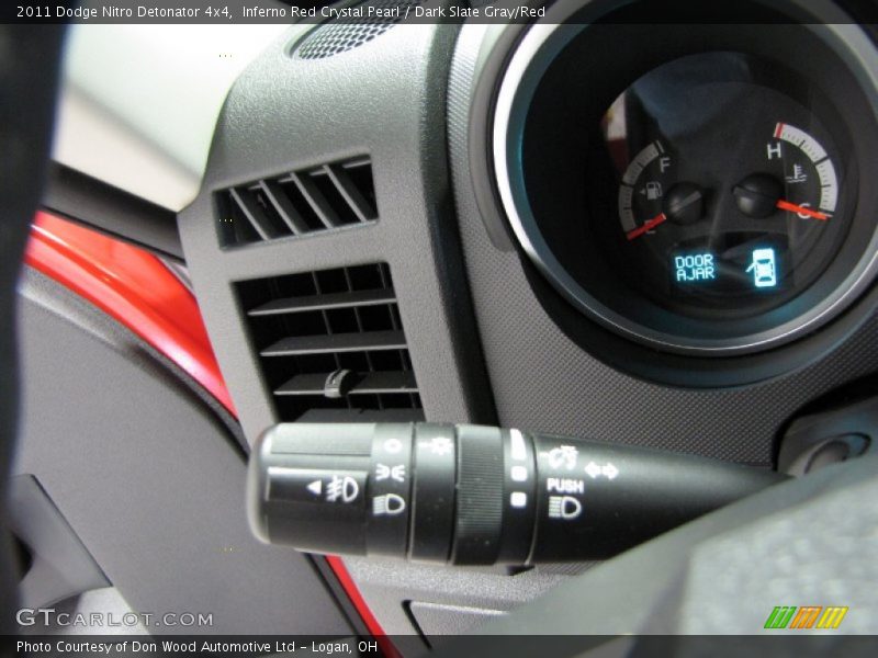 Inferno Red Crystal Pearl / Dark Slate Gray/Red 2011 Dodge Nitro Detonator 4x4