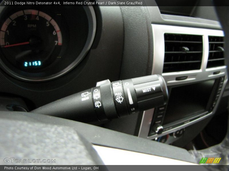 Inferno Red Crystal Pearl / Dark Slate Gray/Red 2011 Dodge Nitro Detonator 4x4