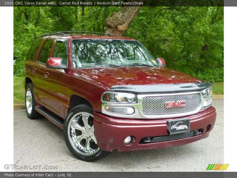 Garnet Red Metallic / Medium Dark Pewter/Shale 2001 GMC Yukon Denali AWD