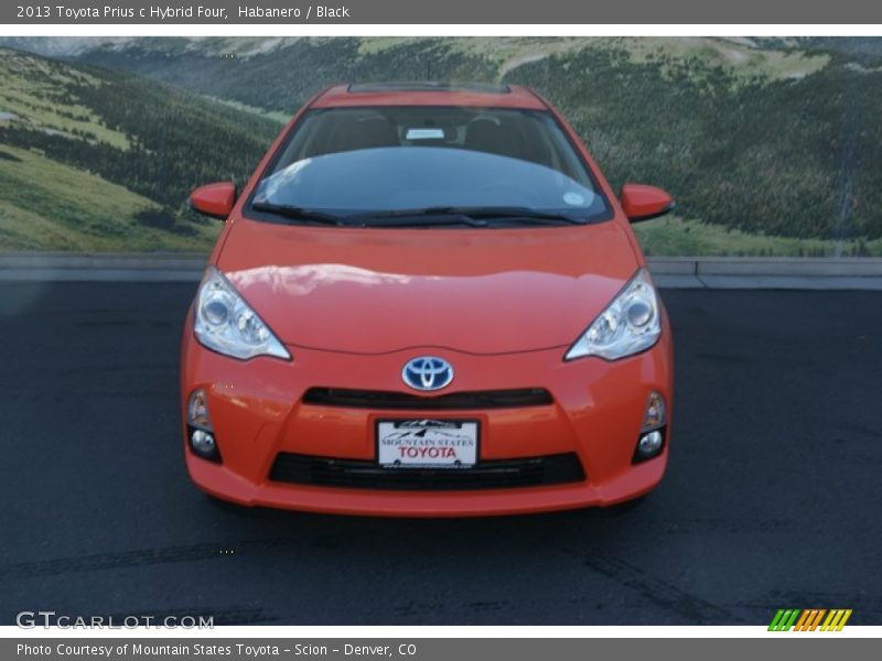 Habanero / Black 2013 Toyota Prius c Hybrid Four