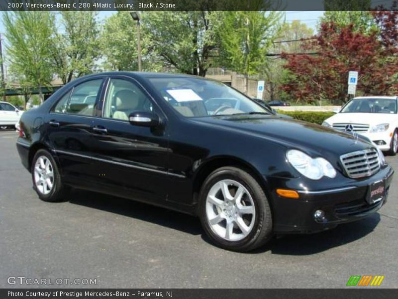 Black / Stone 2007 Mercedes-Benz C 280 4Matic Luxury