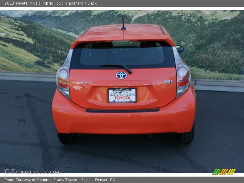 Habanero / Black 2013 Toyota Prius c Hybrid Four