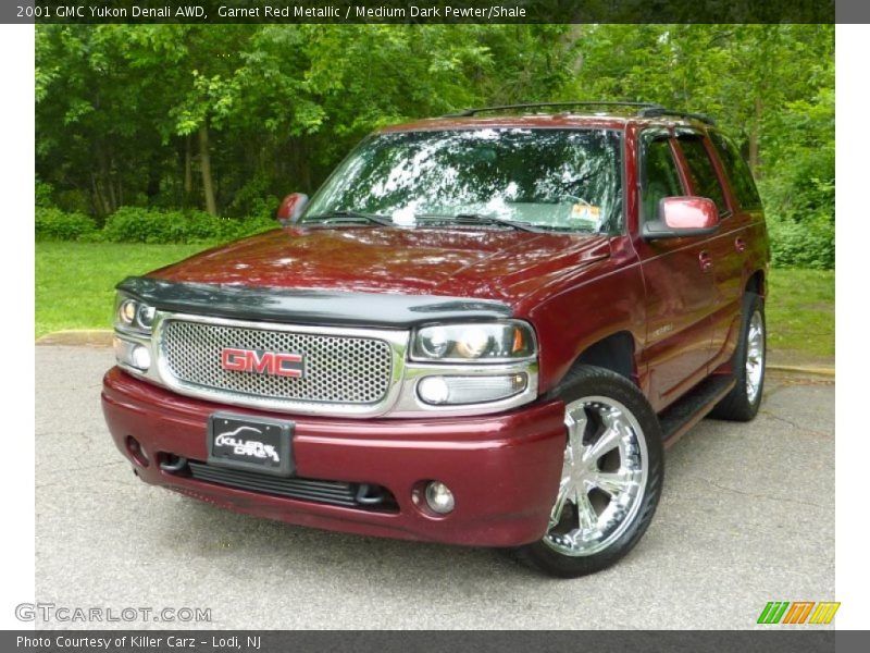 Garnet Red Metallic / Medium Dark Pewter/Shale 2001 GMC Yukon Denali AWD