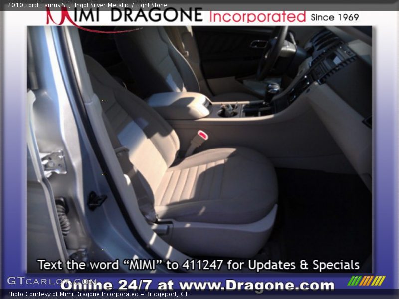 Ingot Silver Metallic / Light Stone 2010 Ford Taurus SE