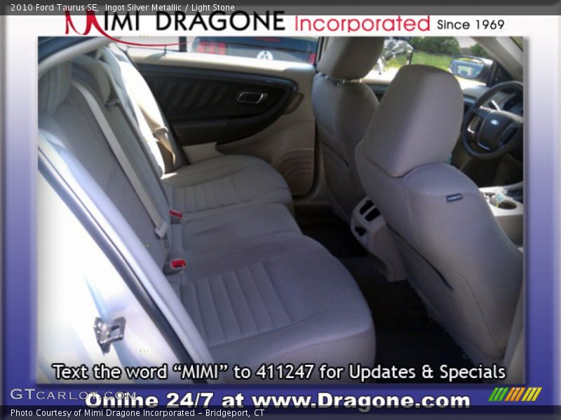 Ingot Silver Metallic / Light Stone 2010 Ford Taurus SE