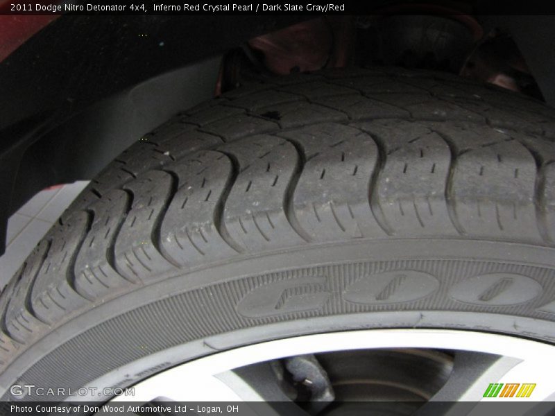 Inferno Red Crystal Pearl / Dark Slate Gray/Red 2011 Dodge Nitro Detonator 4x4
