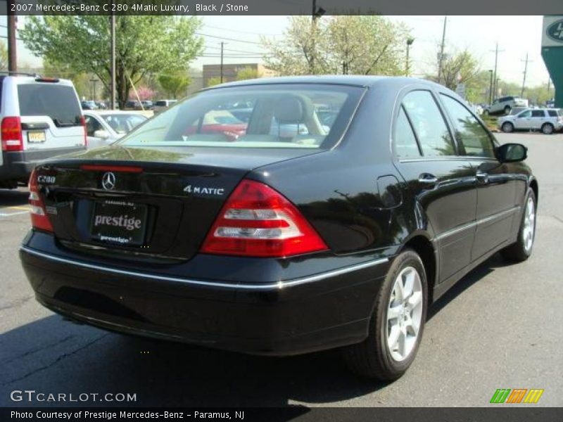 Black / Stone 2007 Mercedes-Benz C 280 4Matic Luxury