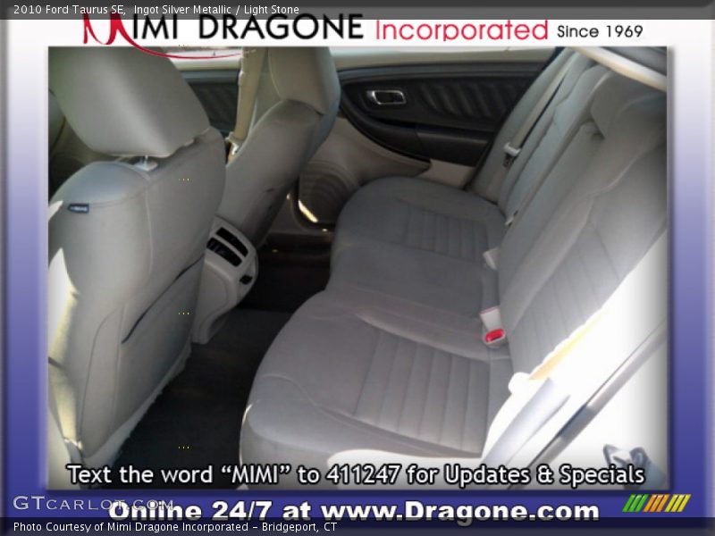 Ingot Silver Metallic / Light Stone 2010 Ford Taurus SE