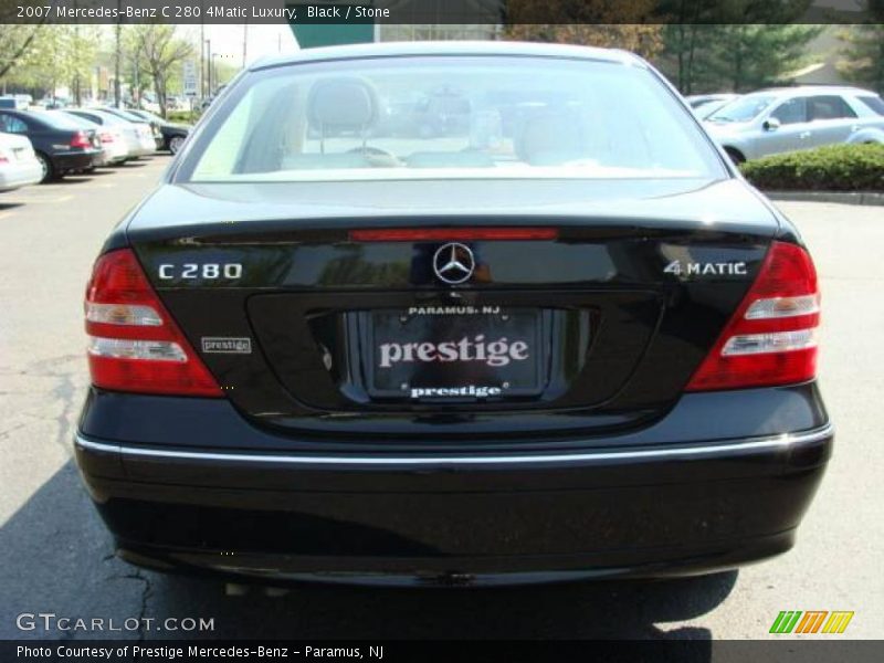 Black / Stone 2007 Mercedes-Benz C 280 4Matic Luxury