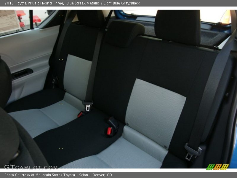 Blue Streak Metallic / Light Blue Gray/Black 2013 Toyota Prius c Hybrid Three