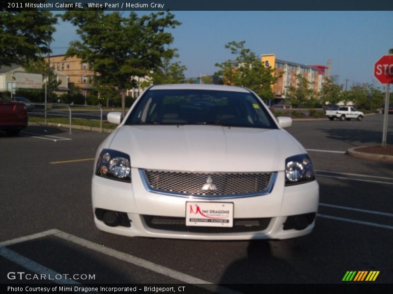 White Pearl / Medium Gray 2011 Mitsubishi Galant FE