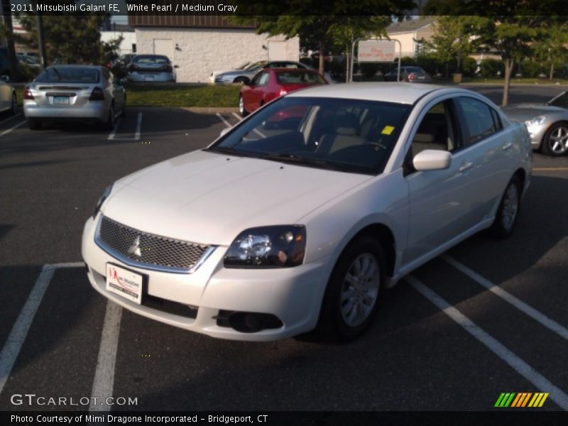 White Pearl / Medium Gray 2011 Mitsubishi Galant FE