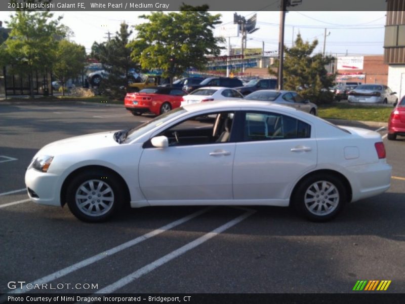 White Pearl / Medium Gray 2011 Mitsubishi Galant FE