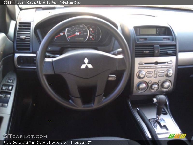 White Pearl / Medium Gray 2011 Mitsubishi Galant FE