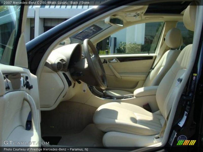 Black / Stone 2007 Mercedes-Benz C 280 4Matic Luxury