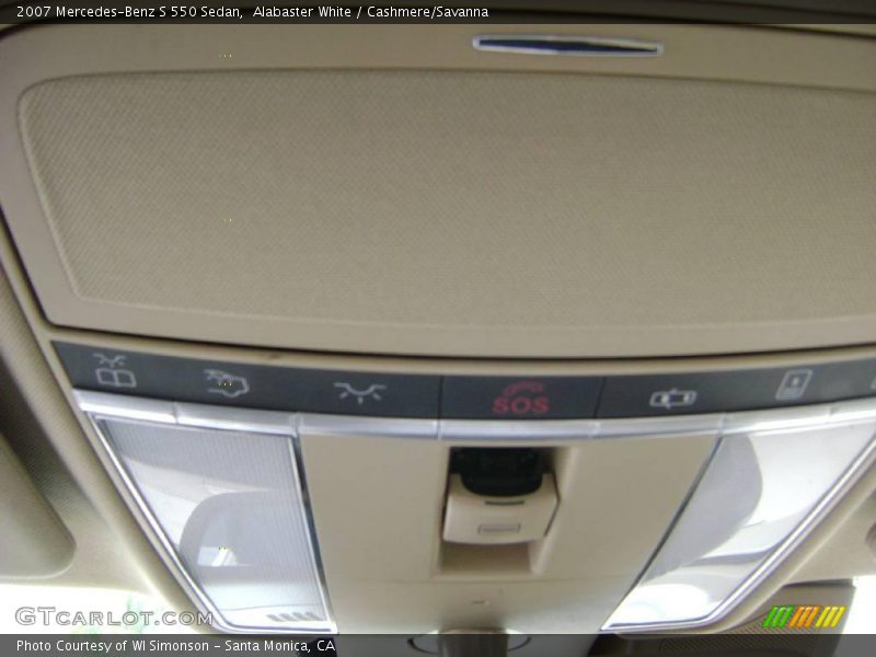 Alabaster White / Cashmere/Savanna 2007 Mercedes-Benz S 550 Sedan