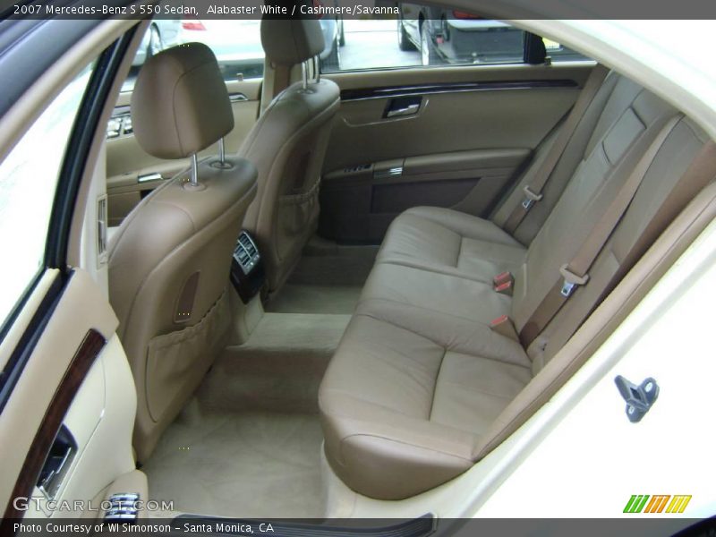 Alabaster White / Cashmere/Savanna 2007 Mercedes-Benz S 550 Sedan