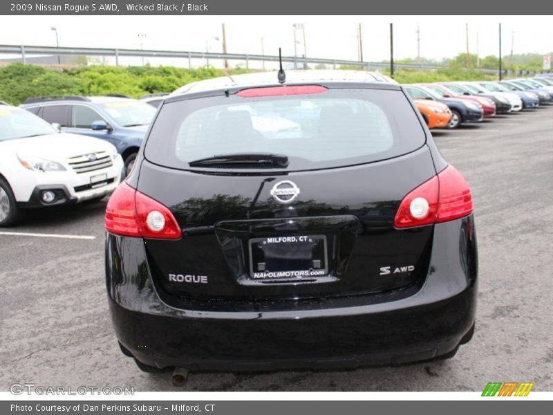 Wicked Black / Black 2009 Nissan Rogue S AWD