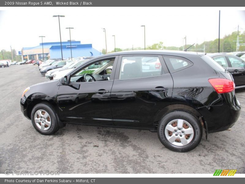 Wicked Black / Black 2009 Nissan Rogue S AWD