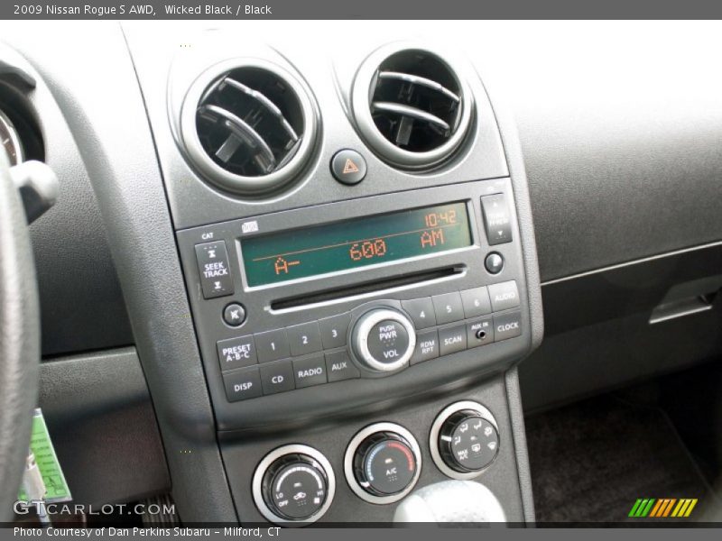 Wicked Black / Black 2009 Nissan Rogue S AWD