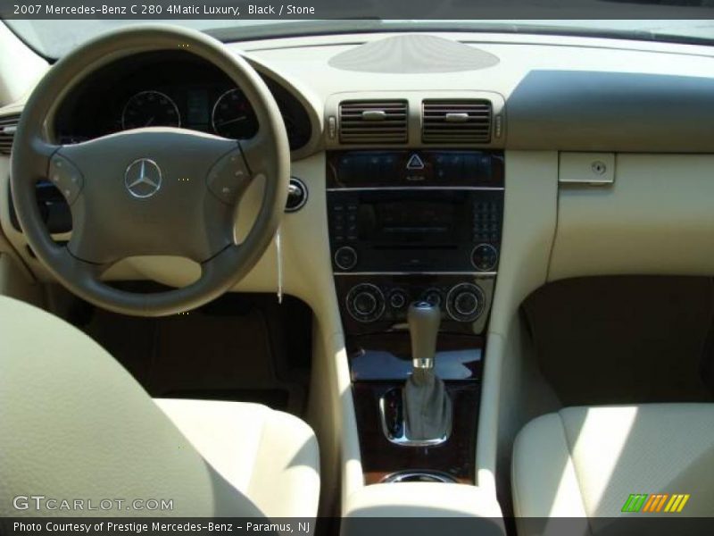 Black / Stone 2007 Mercedes-Benz C 280 4Matic Luxury