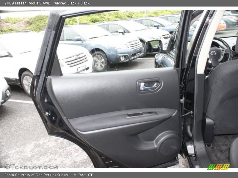 Wicked Black / Black 2009 Nissan Rogue S AWD