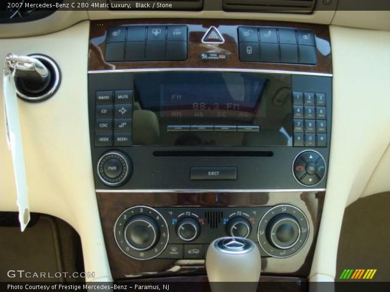 Black / Stone 2007 Mercedes-Benz C 280 4Matic Luxury