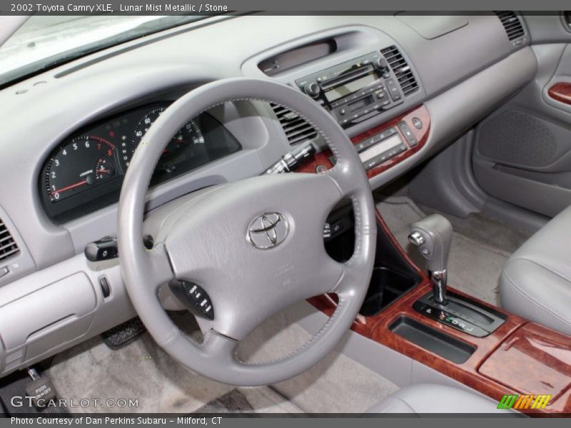 Lunar Mist Metallic / Stone 2002 Toyota Camry XLE