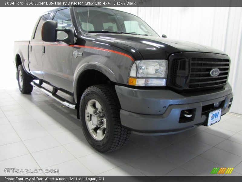 Black / Black 2004 Ford F350 Super Duty Harley Davidson Crew Cab 4x4