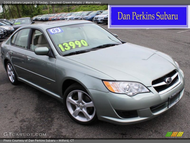 Seacrest Green Metallic / Warm Ivory 2009 Subaru Legacy 2.5i Sedan