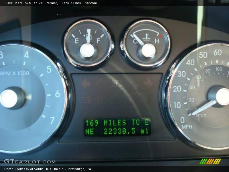 Black / Dark Charcoal 2006 Mercury Milan V6 Premier