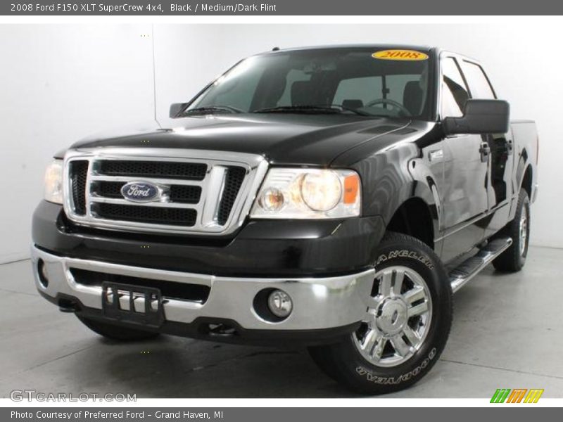 Black / Medium/Dark Flint 2008 Ford F150 XLT SuperCrew 4x4