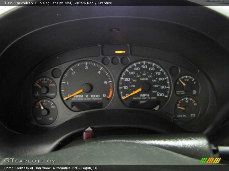  1999 S10 LS Regular Cab 4x4 LS Regular Cab 4x4 Gauges