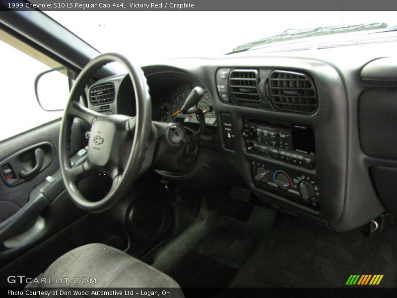 Victory Red / Graphite 1999 Chevrolet S10 LS Regular Cab 4x4