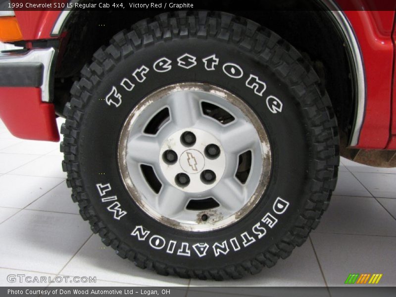 Victory Red / Graphite 1999 Chevrolet S10 LS Regular Cab 4x4