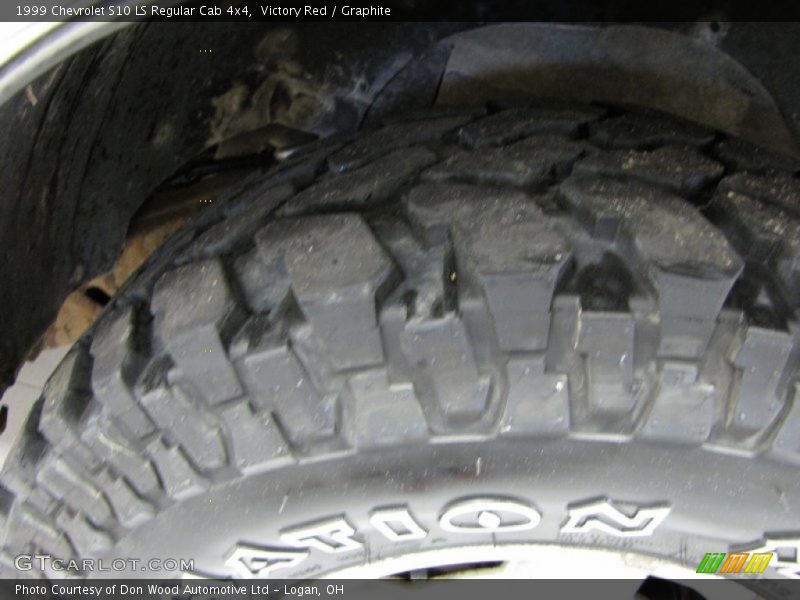 Victory Red / Graphite 1999 Chevrolet S10 LS Regular Cab 4x4