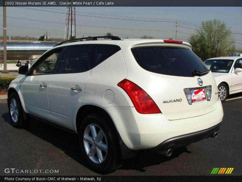 Glacier White Pearl / Cafe Latte 2003 Nissan Murano SE AWD