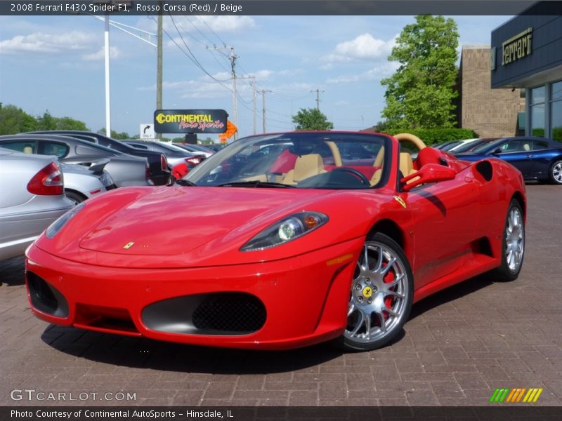 Front 3/4 View of 2008 F430 Spider F1