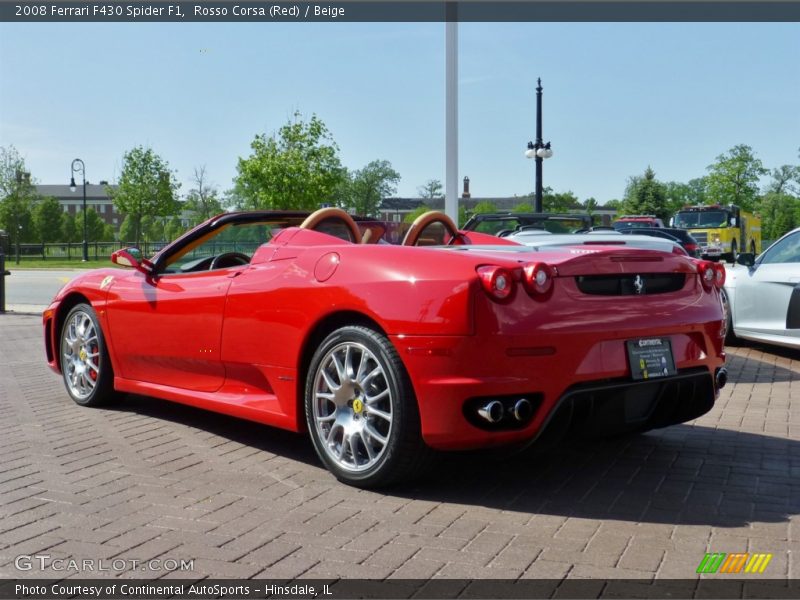 Rosso Corsa (Red) / Beige 2008 Ferrari F430 Spider F1
