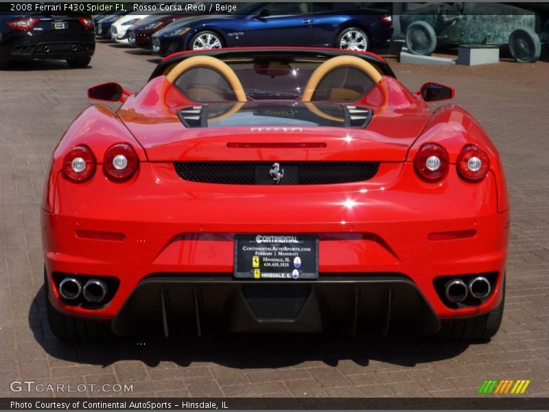 Rosso Corsa (Red) / Beige 2008 Ferrari F430 Spider F1