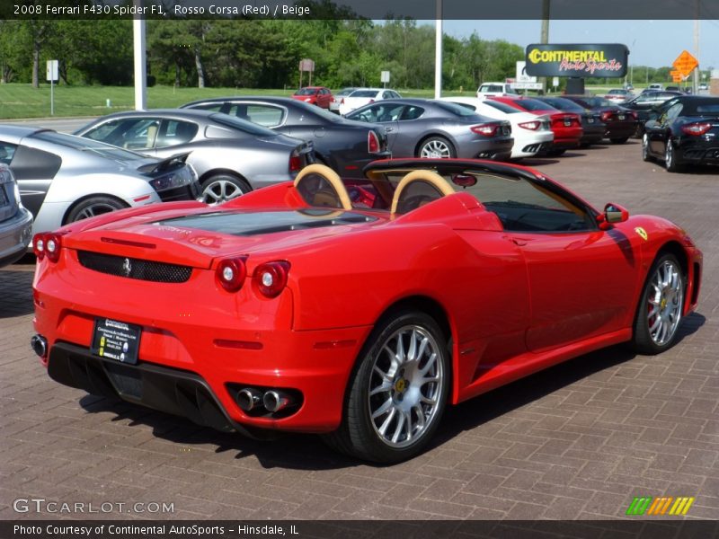 Rosso Corsa (Red) / Beige 2008 Ferrari F430 Spider F1