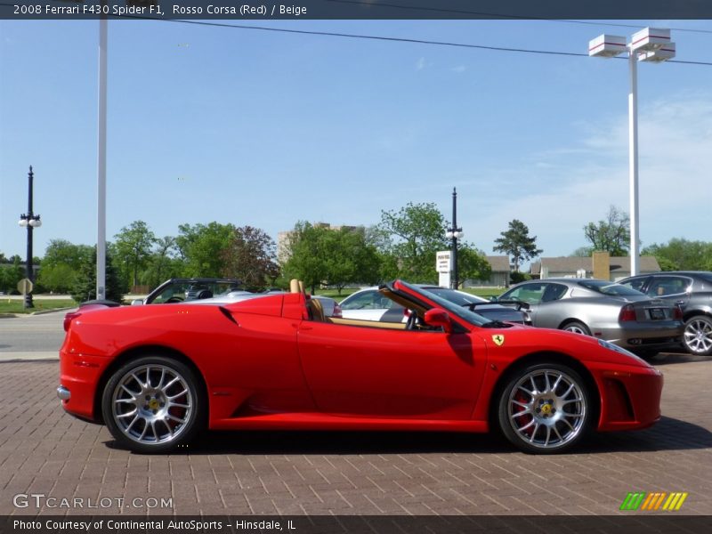 Rosso Corsa (Red) / Beige 2008 Ferrari F430 Spider F1