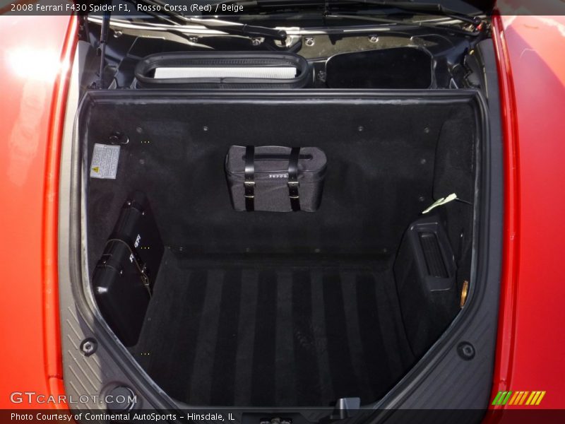  2008 F430 Spider F1 Trunk
