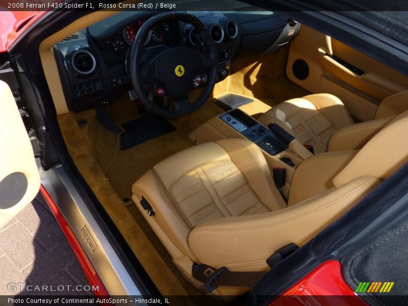 Rosso Corsa (Red) / Beige 2008 Ferrari F430 Spider F1